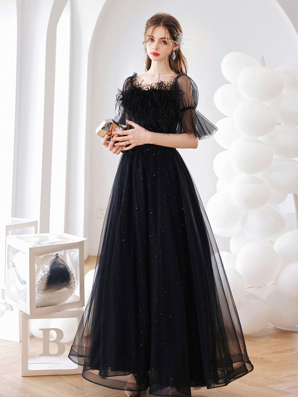 Black with Silver Foil Print Overcoat Styled Long Gown For Girls – Seasons  Chennai